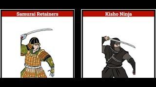 Total War: SHOGUN 2 1vs1: Samurai Retainers vs Kisho Ninja