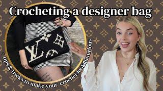 I crocheted a designer purse because I'm too broke to buy one + tips & tricks to making luxury bags