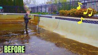 Pool cleaning  with calming  music @LIVEBUILDLOVE