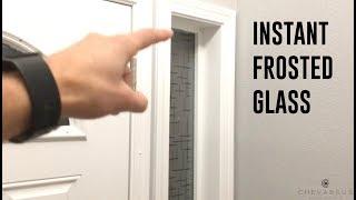  Frosted Glass Film Installation & Review - Compared side-by-side PLUS night and day view