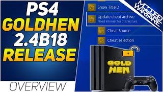 New GoldHEN 2.4B18 Released for PS4