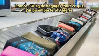 France. 60 kg de bagages, tout ce que j'ai pu emporter d'Algérie