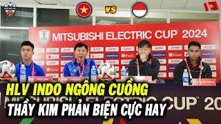 Họp Báo Việt Nam vs Indonesia: HLV Shin Ngông Cuồng Phát Ngôn, Thầy Kim Phản Biện Cực Hay