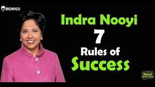 Indra Nooyi 7 Rules of Success | PEPSICO CEO SPEECH | Business Motivation Video