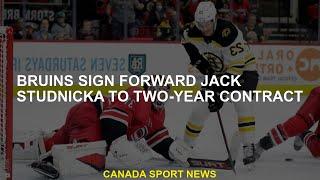 Bruins signs striker Jack Studnicka with a two -year contract