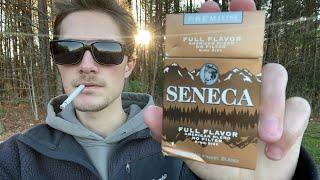 Smoking a Seneca Unfiltered Cigarette - Review