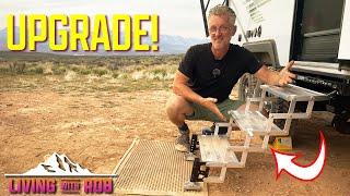 RV STEP UPGRADE~ GlowStep Revolution ~ Torklift Scissor Stairs ‍️🪜‍️