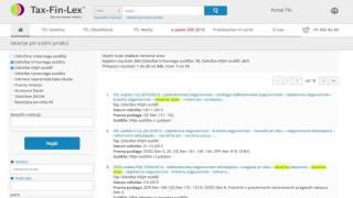 Predstavitev portal Tax-Fin-Lex