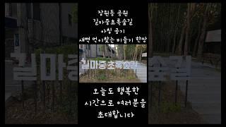 잠원동 아침 비들기 한쌍 길마중초록숲길 공원 초대 #부동산 #잠원동공원#길마중초록숲길 #신사역