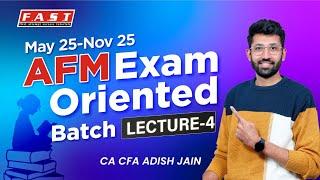 AFM Exam Oriented Batch | Lecture 4 - Equity & Business Valuation | CA Final