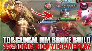 Hou Yi Broken Build High Kill Gameplay in Honor of Kings! Top Global Marksman Ask VeLL 45% DMG