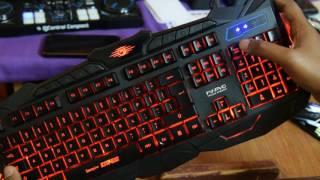 Product Demo & Review - Marvo Scorpion Black Light KM 400 Gaming Keyboard and Mouse Combo