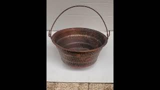 Rustic Copper Bucket Vessel Sink