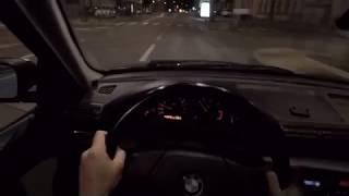 BMW 316i compact Youngtimer E36 POV Night vision night drive