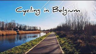 #Cycling in Belgium: Leuven - Mechelen canal (4K)