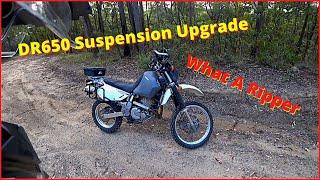 DR650 | First Ride With Upgraded Suspension