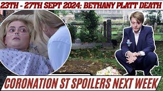 6 Huge Coronation Street spoilers next week from 23th - 27th September 2024: Bethany Platt Death