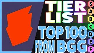 Tier List: Top 100 games from BoardGameGeek from Tiermaker.com