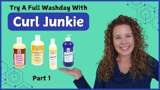 Trying A Full Washday With CURL JUNKIE | Part 1 | Unsure about these stylers