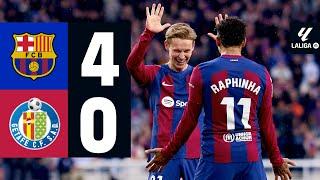 FC BARCELONA 4 vs 0 GETAFE | LALIGA 2023/24 MD26