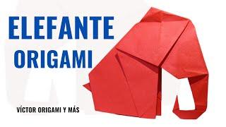 como hacer un ELEFANTE Origami paso a paso / diy 