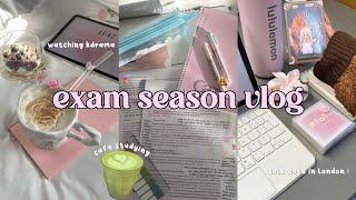 exam season vlog ‍ london uni diaries, cafe studying, solo days out + watching kdrama