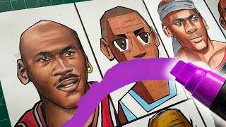 Michael Jordan Drawn In 8 WILD Art Styles! 