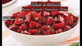 Salade betterave rapide facile et plein de vitamines