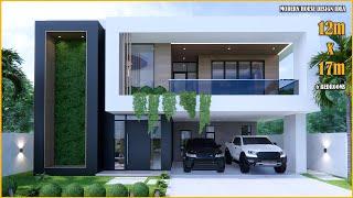 Modern House | House Design 2 Storey  | 12m x 17m with 6 Bedrooms