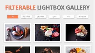 Responsive Filterable Lightbox Gallery [ HTML CSS JQUERY ] | JQUERY Magnific Popup Tutorial