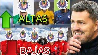 ALTAS Y BAJAS CHIVAS CONFIRMADAS CHIVAS 2025