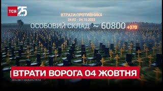 Втрати ворога 04 жовтня: ЗСУ перетворили на брухт 70 одиниць важкої техніки рашистів