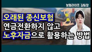 종신보험 연금전환 및 해지하지 않고 활용하는 방법