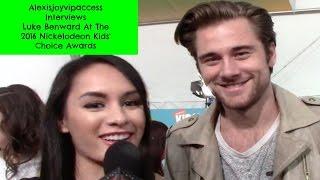 Luke Benward Interview With Alexisjoyvipaccess - 2016 Nickelodeon Kids' Choice Awards