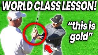 "I didn't know my wrist could fix everything!" Inside a World Class Golf Lesson With Top Instructor