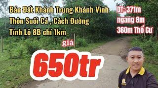 Bán Đất Khánh Trung Khánh Vĩnh|Bán Đất  Xã Khánh Trung Thôn Suối Cá|Đất Thổ Cư Giá Rẻ