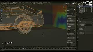 Navasto Real Time Aerodynamics with AI/Machine Learning in Blender at CDFAM Berlin