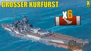 Grosser Kurfürst 6 Kills & 239k Damage | World of Warships Gameplay