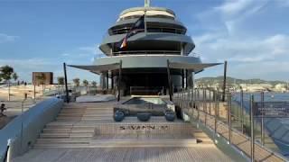 Up close to an award winning superyacht!