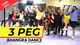 3 Peg Sharry Man Bhangra Dance Workout | Easy Fitness Dance 3 Peg Easy Choreography | 3 peg Dance