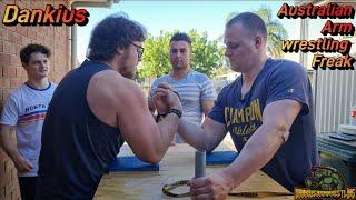 Australian Armwrestling Freak And Dankius Armwrestling