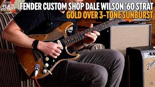 Fender Custom Shop '60 Stratocaster Masterbuilt Dale Wilson Heavy Relic Gold Over Sunburst