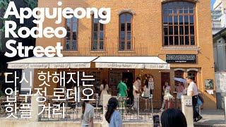 [Seoul 4K] 멋진 사람들이 모이는 금요일의 압구정 로데오 거리 핫플 구경하기  Apgujeong Rodeo Street walkingtour