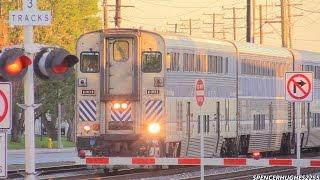 AMTRAK, BNSF & METROLINK TRAINS in SANTA FE SPRINGS, CA (12/13/14)