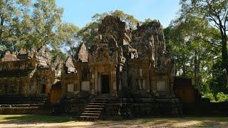 4K Ancient Ruins of Chau Say Tevoda Temple in Siem Reap, Cambodia