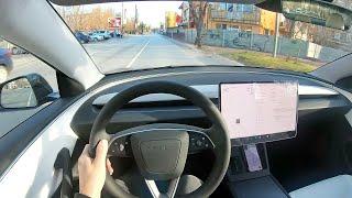 New Tesla Model 3 Highland Dual Motor 2024 Facelift Pov Drive