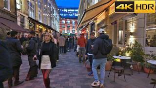 A Relaxing London Night Walk - 2024 | London Night Ambience through the West End [4K HDR]