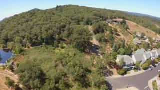 Drone video of a Healdsburg, CA neighborhood