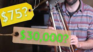 $75 to $30,000 CELLO BOW (Can you hear the difference?)