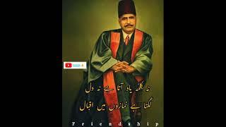 Allama iqbal Shairy | Friendship #allamaiqbalshayari #shorts